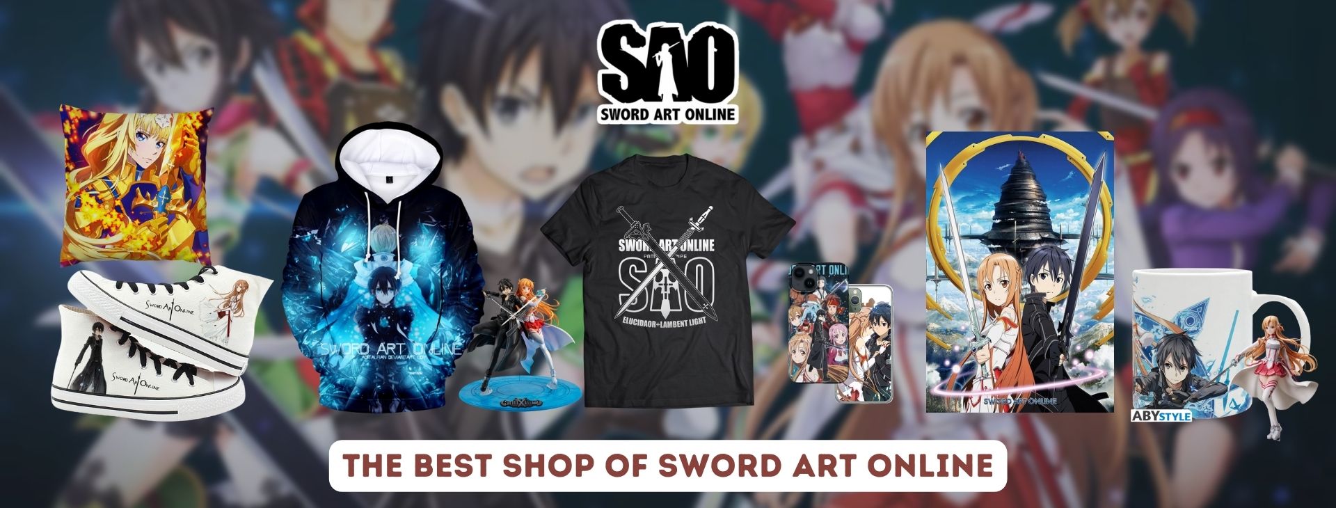 Sword Art Online merch Banner - Sword Art Online Shop