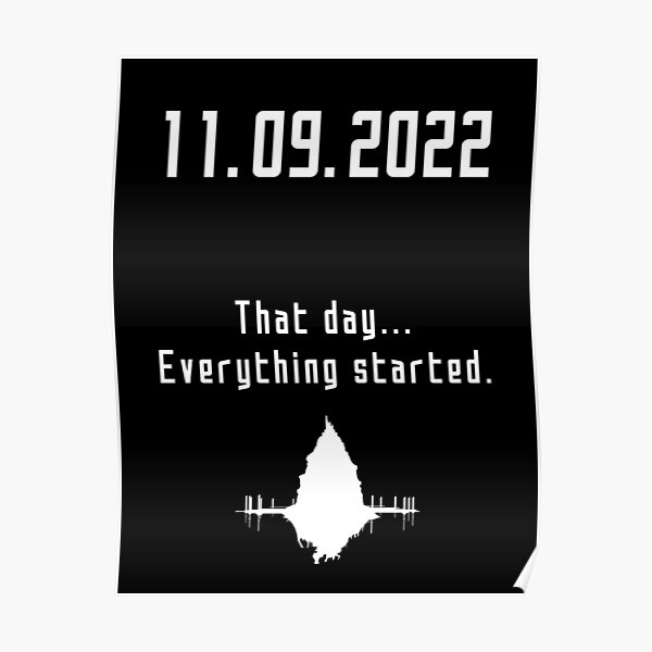 Quote from Sword Art Online: Progressive Trailer - "September 9, 2022, That Day... Everything Started Poster RB0301 product Offical sword art online Merch