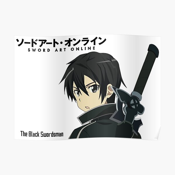 SAO The Black Swordsman Poster RB0301 product Offical sword art online Merch