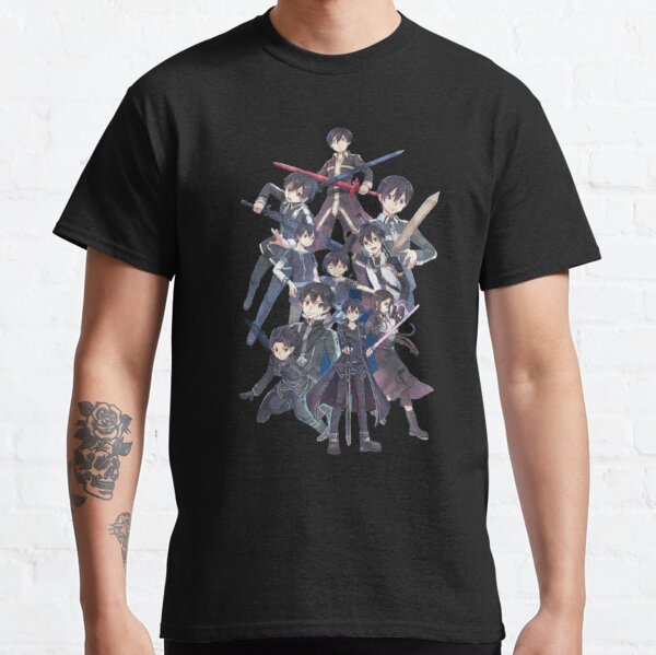 Kirito (SAO) Classic T-Shirt RB0301 product Offical sword art online Merch