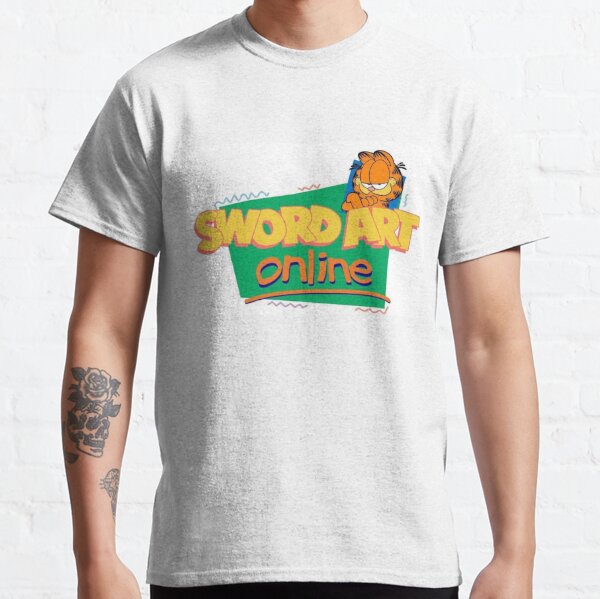 Garfield Sword Art Online Crossover Classic T-Shirt RB0301 product Offical sword art online Merch