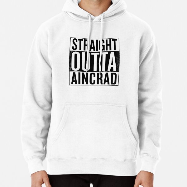 Straight Outta Aincrad Sword Art Online Pullover Hoodie RB0301 product Offical sword art online Merch