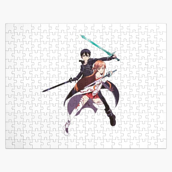 Kirito and asuna Sword Art Online - Sticker Jigsaw Puzzle RB0301 product Offical sword art online Merch